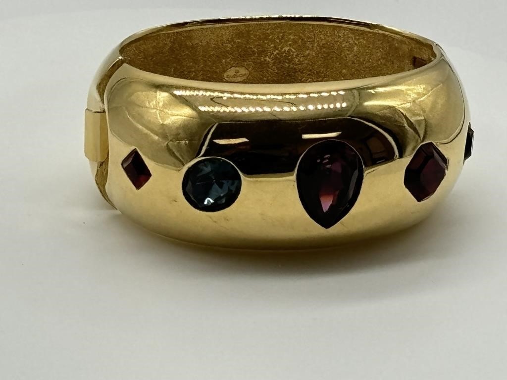 RARE Givenchy Gold Plated Runway Couture Cuff