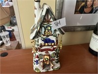 CERAMIC CHRISTMAS TEA LIGHT HOUSE