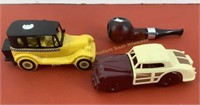 (3) Avon decanters 48 Chrysler, 26 Checker cab,