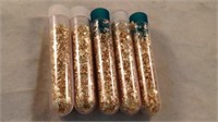 5 vyals of 24kt gold flakes
