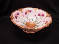 Carved 10" handpainted china