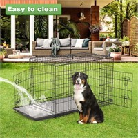 E6450  BestPet Double-Door Metal Dog Crat