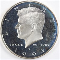 2003-S 90% Silver Proof Kennedy Half Dollar