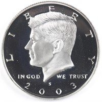 2003-S 90% Silver Proof Kennedy Half Dollar