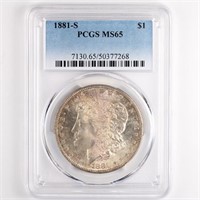 1881-S Morgan Dollar PCGS MS65