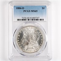 1884-O Morgan Dollar PCGS MS65