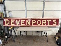 29. Devenport's 2 Panel Porcelain Sign