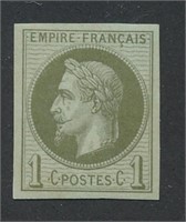 FRENCH COLONIES FRANCE #7 MINT SUPERB H