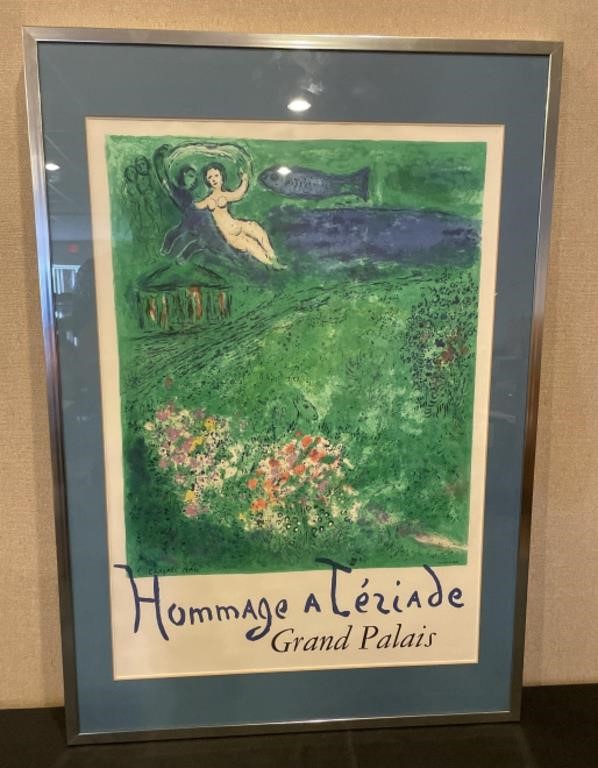 Marc Chagall Grand Palais Hommage A Teziade Print