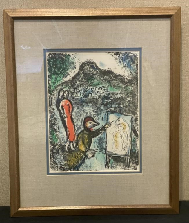 Marc Chagall ‘Devant Saint Jeannet’ Lithograph
