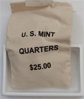 $25 of US Mint Rhode Island Quarters