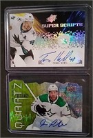 Two Certified Autographed NHL Cards