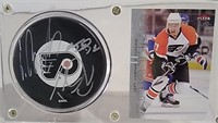Philadelphia Flyers Autographed Puck- Mike