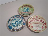 Three Creme Theme 8" Collector Plates Incl.