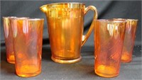 LEMONADE PITCHER 4 GLASSES (CARNIVAL)