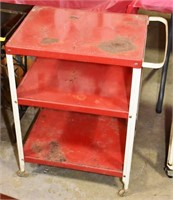 METAL ROLL AWAY UTILITY CART