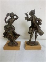 Pair Victorian Style Courting Couple Figurines