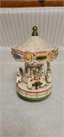 Vintage Smith Japan porcelain Musical Carousel