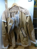 Suede / Fun Fur Jacket No Size - Looks Large