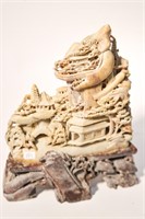 CHINESE CARVED SOAPSTONE PAVILLION