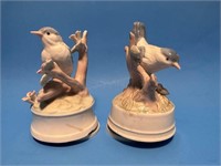 Porcelain Birds Music Box