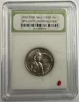 2022-P Dr. Sally Ride 25c Brilliant Uncirculated
