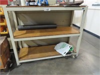 Engineers 3 Tier Steel Framed Timber Top Bench