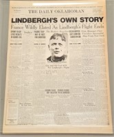 "Lindbergh's Own Story" Poster ONLY Reproduction