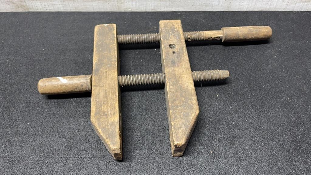Antique Wooden Clamp