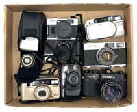 Vtg. Cameras Yashica, Canon, Pentax and More