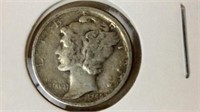 1945 mercury dime silver coin