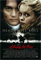 Sleepy Hollow 1999 original bus shelter movie post