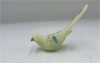 Fenton Hand Painted Custard Glass Song Bird