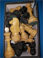 Wooden chass pieces