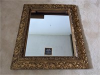 Vintage Gold Floral Scroll Wood Framed Mirror