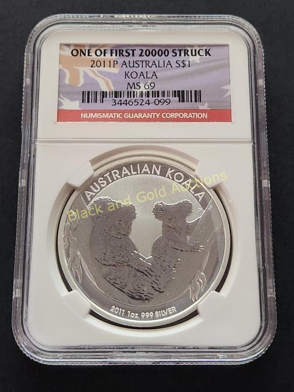 2011P NGC MS69 - 1oz Australia Silver Koala