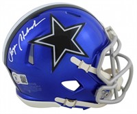 Autographed Roger Staubach Cowboys Mini Helmet