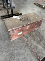 WOODEN TOOL BOX - EMPTY