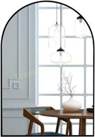 WOODWORTH Arched Mirrors 24 x 36 Inch  Black
