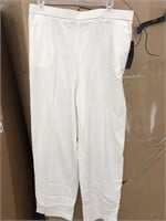 14 briggs womens white elastic pants