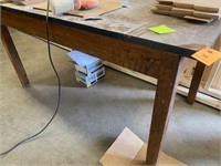 Wood work table is 30 x 60