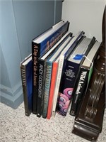 A collection of coffee table books