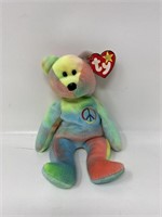 Pre owned vintage Ty beanie baby bear! Peace