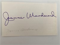 Joanne Woodward original signature