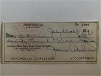 Joanne Woodward signed check