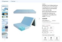 E9006  BYBYME 6" Folding Mattress, Blue