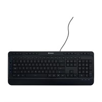 Verbatim Illuminated Wired Keyboard, Black