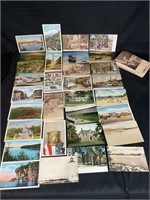 Vintage Postcards U.S. States MA, VT, & More