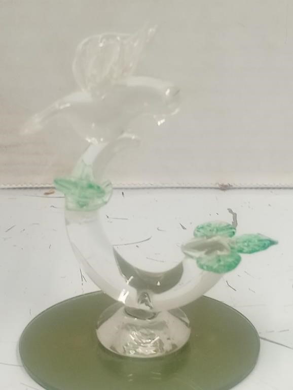 Hand Blown Hummingbird Art Glass