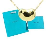18k Gold Tiffany & Co. Bean Necklace